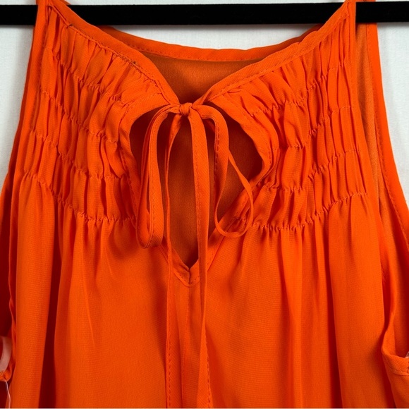 NWT Michele Sleeveless Orange Dress Women’s Size M - Picture 5 of 6